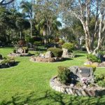 memorial gardens with memorial plaques