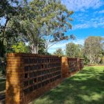 close up columbarium walls at eco memorial park